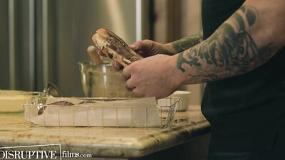 Creepy Muscle Hunk Feeds Cum Filled Pastry to Friend - DisruptiveFilms