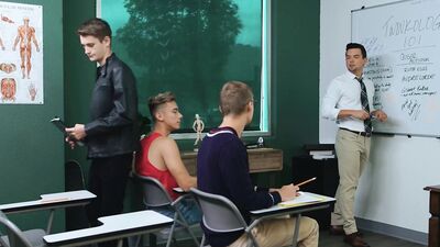 Cute College Twinks Have Fuck Fest wt Tatted Teacher - NextDoorTwink