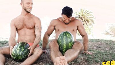 SEAN CODY - Hunk Alex Rockham Shows Off His Strength While Jason Emre Enjoys The View
