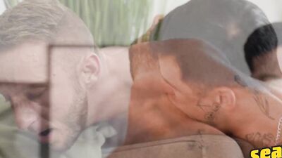 SEAN CODY - Hunk Alex Rockham Shows Off His Strength While Jason Emre Enjoys The View