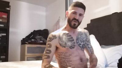 My steep Fathe Muscle and Tatto ...fuck me so deep