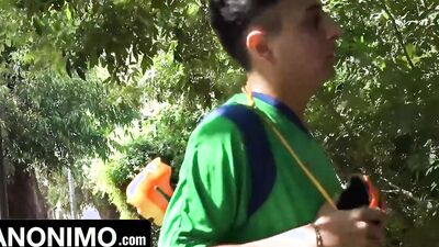 Pack Of Horny Latinos Finds A Quiet Spot Between The Trees To Indulge In Their Outdoor Fantasies
