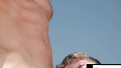 HotHouse - HOT MUSCLED HUNK Pounds Cute Jock's Tight Ass In The Pool