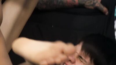 Twink Kyler Moss anal ravaged by daddy Alexsander Freitas