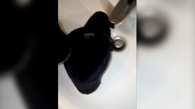 Piss Adidas Hardcourt and Cum