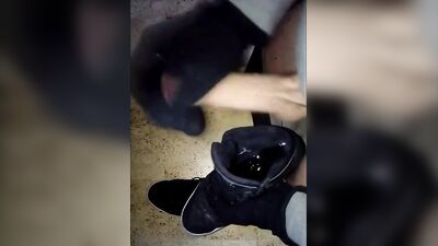 Piss Adidas Hardcourt and Cum