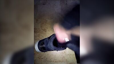 Piss Adidas Hardcourt and Cum