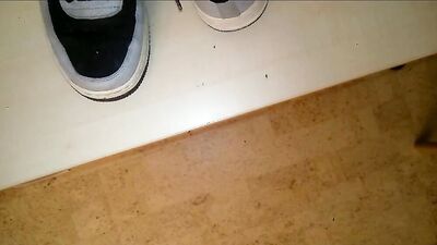 Cum on Afos and Play with Sneakers