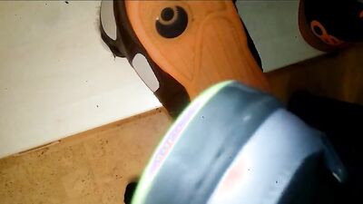 Cum on Afos and Play with Sneakers