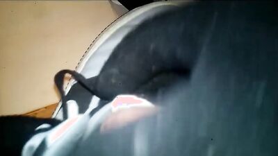 Cum on Afos and Play with Sneakers