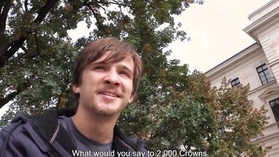BIGSTR - He Gets So Horny And Goes Down At the Street To Find A Sexy Twink To Take His Big Dick