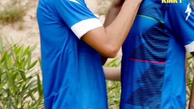 Soccer bro attacks again his bottom pal!