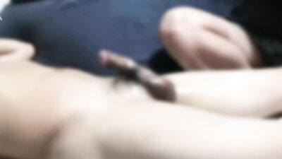 Massive ejaculation with a straight friend and pretend massage