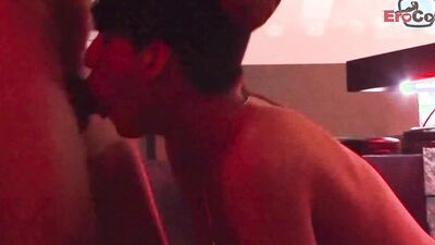 teen twink couple fucks anal in gay bar