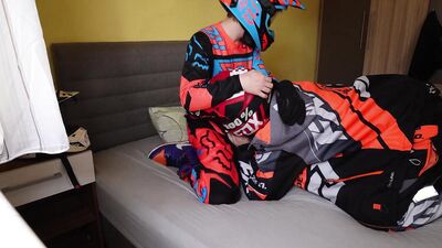 Trampling on me Boyfriend in Snow Gear and give him Blowjobs