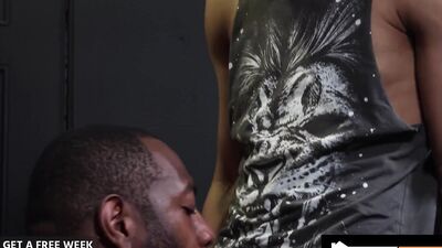 FamilyCreep - Hot Jock Stepson Fucks His Ebony Stepdad For Car Repair