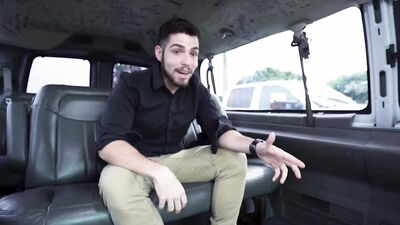 BAITBUS - Alex Mecum Is Blindfolded Not Knowing He's Getting A Blowjob From Handsome Jack Winters