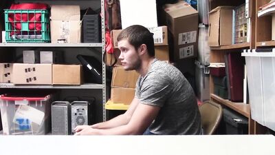 Handsome Brunette Caught Shoplifting And Strikes A Deal With The Officer