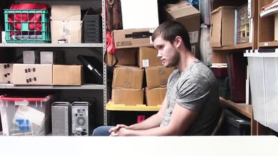 Handsome Brunette Caught Shoplifting And Strikes A Deal With The Officer