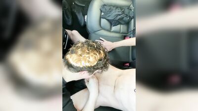 Car Blowjob and Cum Swallowing
