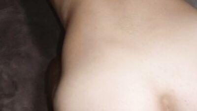 Teenage boy in his cum from a hot fuck, and he’s cumming hard!