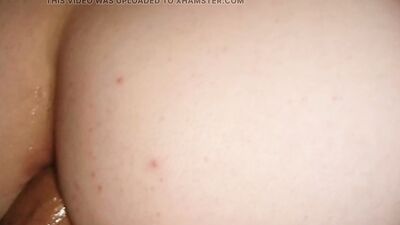 Teenage boy in his cum from a hot fuck, and he’s cumming hard!