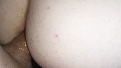 Teenage boy in his cum from a hot fuck, and he’s cumming hard!