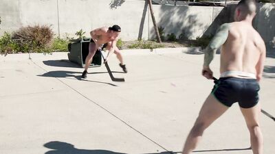 Tatted Stud Rams Beefy Jock In Locker Room - Derek Kage, Logan Aarons - NextDoorStudios