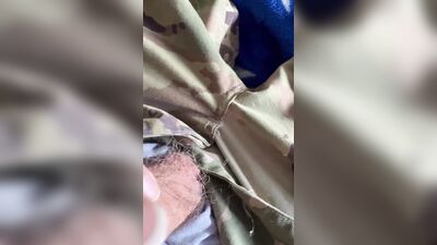 Horny Army solider compilation of customizing underwear for sale jerking off for hot cream!