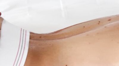 Bubble Butt Massage! Hairy Bottom Get Pounded By His Best Friends Big Dick