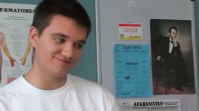 Twink gays Preston Andrews and Jordan Dallas fuck in school