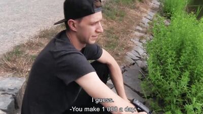 Cock hungry lad gives his boyfriend a nice bj and gets fucked