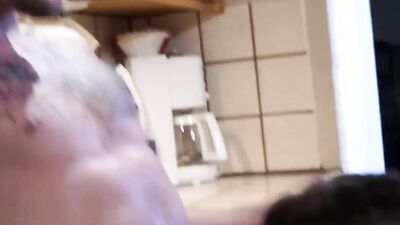 Gay fellows Colton Grey & Trenton Ducati are fucking in the kitchen