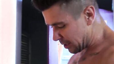 Gay fellows Colton Grey & Trenton Ducati are fucking in the kitchen
