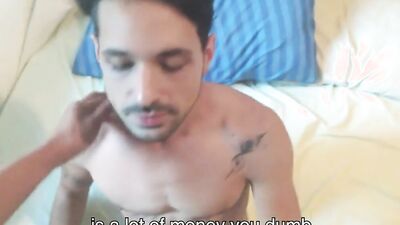 Lad sucks boyfriend's schlong and gets fucked in a POV