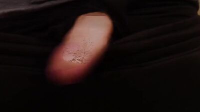 Straight dude is flashing his big dick in front of the camera