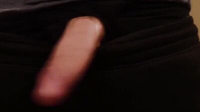 Straight dude is flashing his big dick in front of the camera