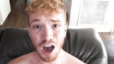 bearded chap gets his ass drilled with his cute stepbrother's willy