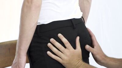 Skinny Missionary lad is riding a perverted priest's hard willy