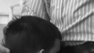 Dirk Caber and his mate are barebacking in black and white video