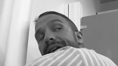 Dirk Caber and his mate are barebacking in black and white video