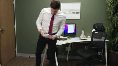 Stressed Muscly Boss Rams Stud Employee - Ty Roderick, Damian Night - NextDoorStudios