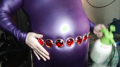 Raven Belted Purple Dress INflation