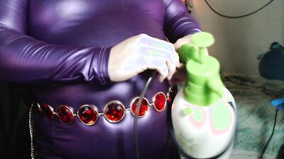 Raven Belted Purple Dress INflation