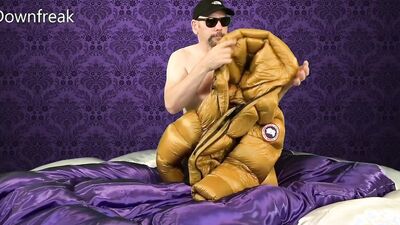Humping Overfilled Canada Goose Down Jacket