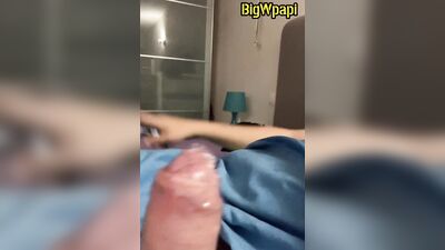 Big white dick quickie before bed loud moaning