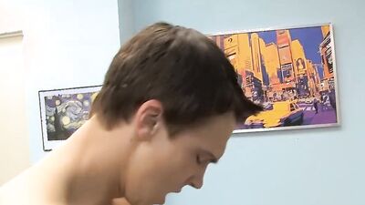 Petite Patrick Kennedy and Dustin Dibella anal fuck and jizz