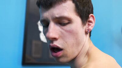Sexy Twink Can't Help But To Rub His Huge Cock