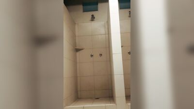 skinny daddy almost discovered by boss in the shower at work