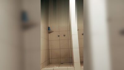 skinny daddy almost discovered by boss in the shower at work